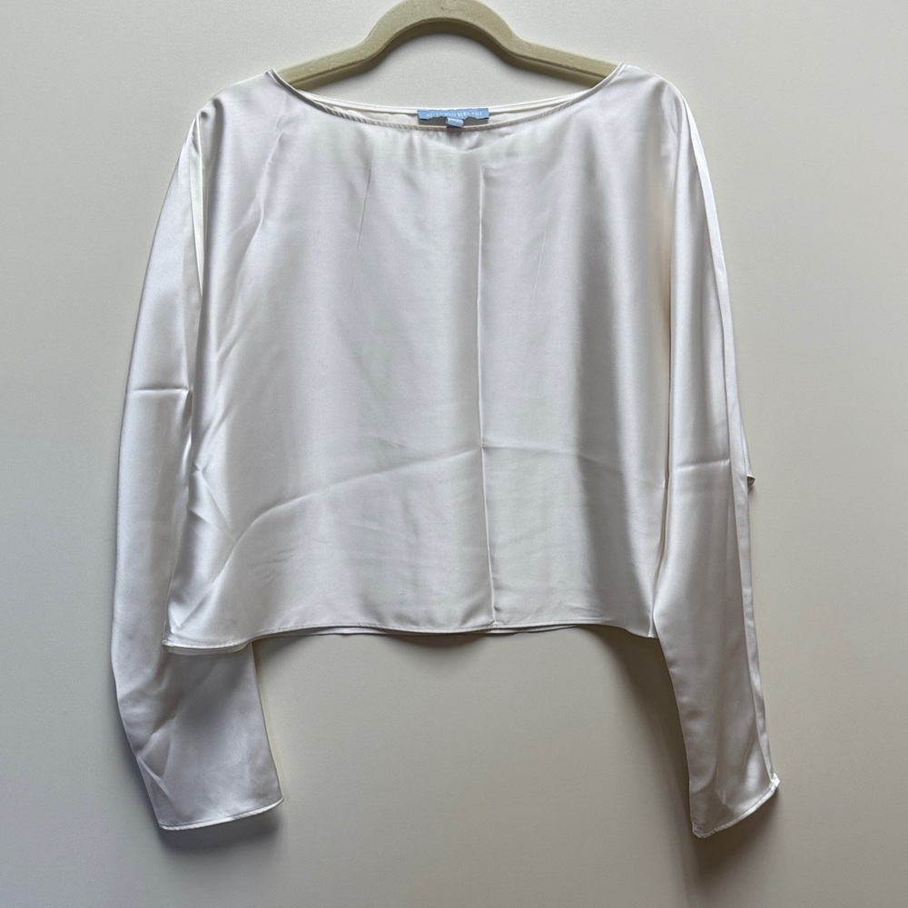 ANTONIO MELANI Cream Satin Blouse